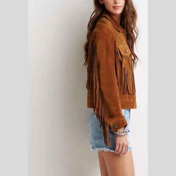 forever 21 fringe jacket